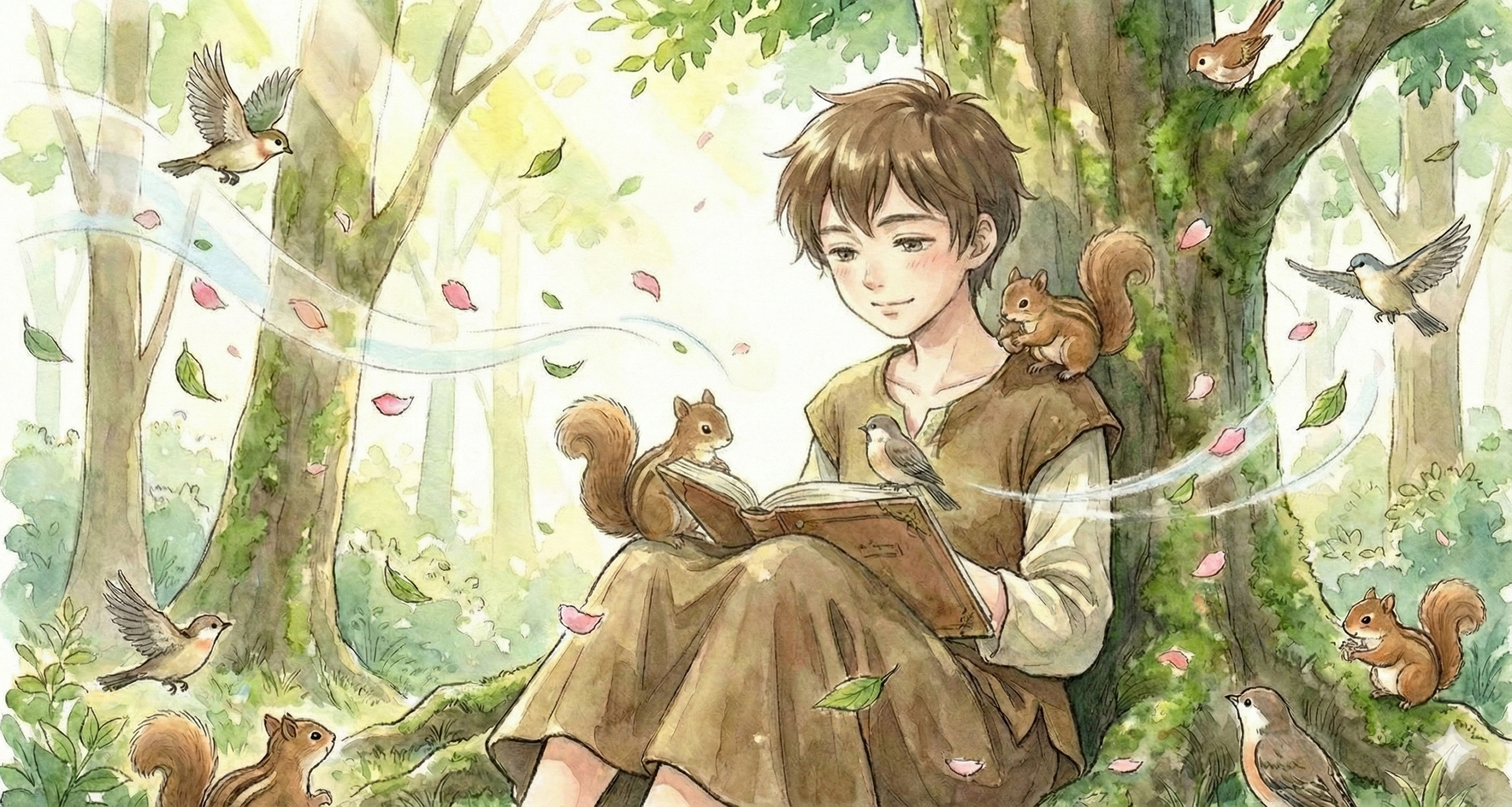 森の中で詩を書く風花未来