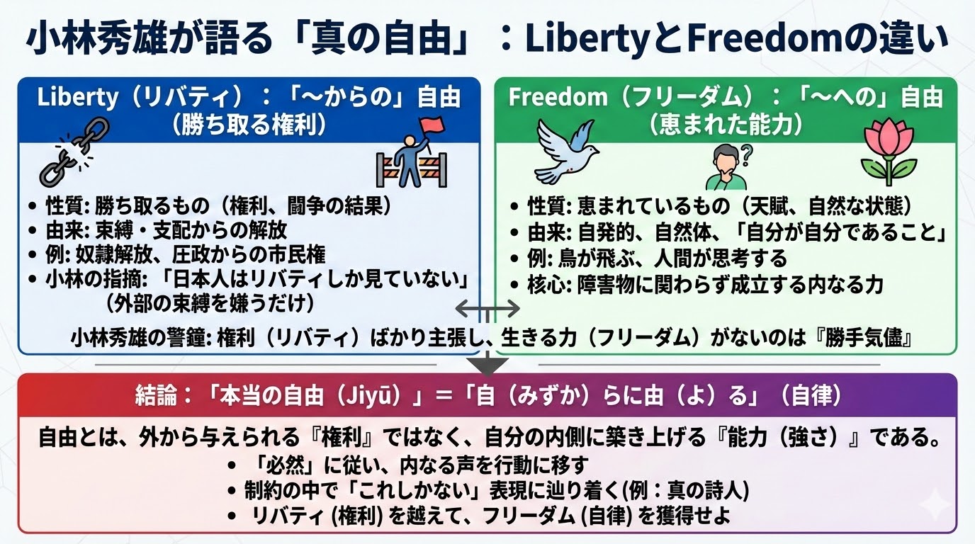 小林秀雄の「自由」
