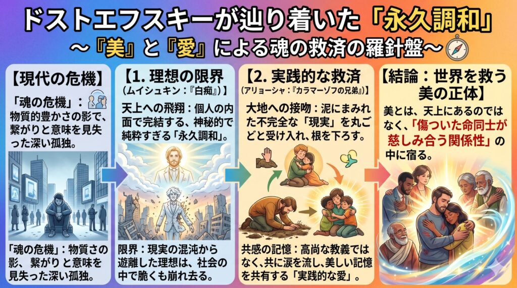 ドストエフスキーの「永久調和」を図解してみました。