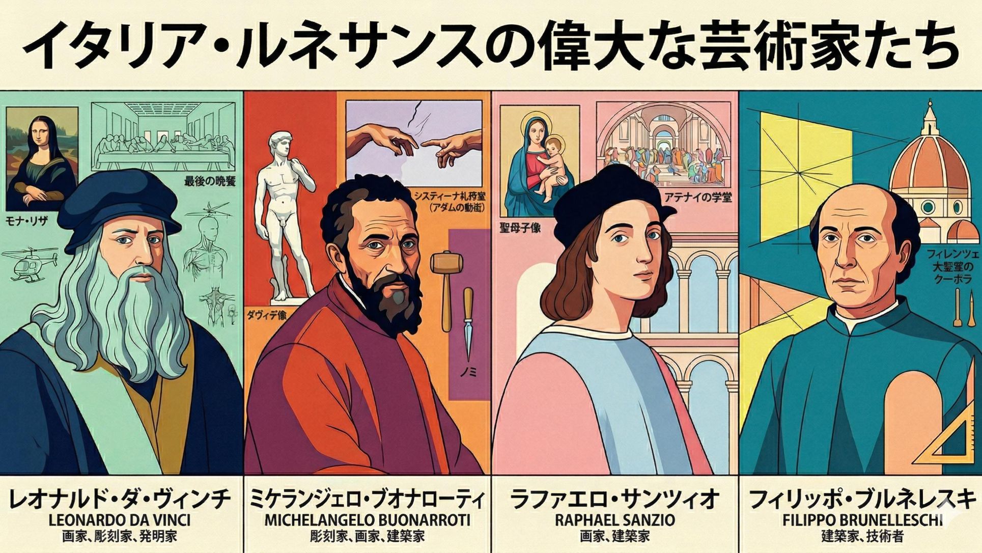イタリア・ルネッサンスの偉大な芸術家